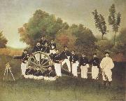 Henri Rousseau The Artillerists(Fourth Battery,Third Piece) painting